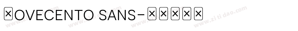 Novecento sans字体转换